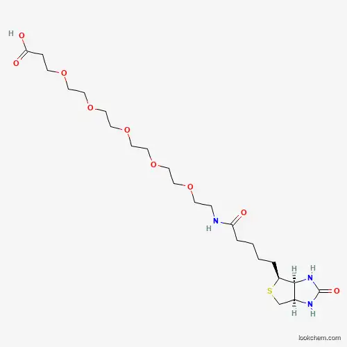 Molecular Structure of 2252330-85-9 (Biotin-PEG5-CH2CH2COOH)
