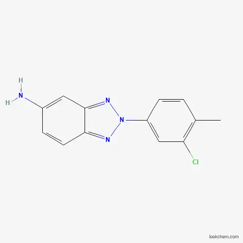 Molecular Structure of 313402-36-7 (2-(3-chloro-4-methylphenyl)-2H-1,2,3-benzotriazol-5-amine)