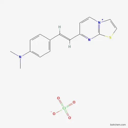 Molecular Structure of 51277-33-9 (7-{(E)-2-[4-(Dimethylamino)phenyl]ethenyl}[1,3]thiazolo[3,2-a]pyrimidin-4-ium perchlorate)
