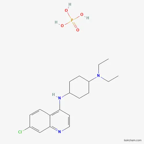 Molecular Structure of 5430-65-9 (Phosphoric acid--N~4~-(7-chloroquinolin-4-yl)-N~1~,N~1~-diethylcyclohexane-1,4-diamine (1/1))
