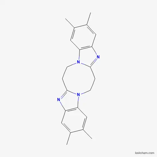 Molecular Structure of 59208-03-6 (7,8,18,19-Tetramethyl-4,11,15,22-tetrazapentacyclo[13.7.0.04,12.05,10.016,21]docosa-1(22),5(10),6,8,11,16(21),17,19-octaene)