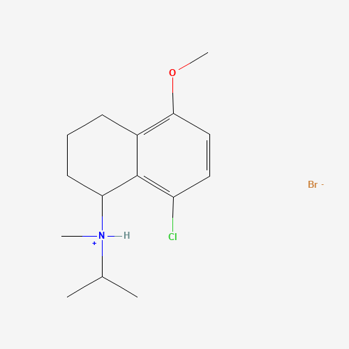 (8-chloro-5-methoxy-1,2,3,4-tetrahydronaphthalen-1-yl)-methyl-propan-2-ylazanium bromide