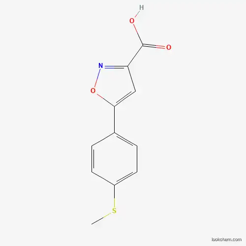Molecular Structure of 763109-74-6 (5-(4-(Methylthio)phenyl)isoxazole-3-carboxylic acid)