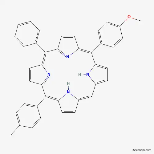 Molecular Structure of 874948-46-6 (5-(4-Methoxyphenyl)-15-(4-methylphenyl)-10-phenylporphyrin)
