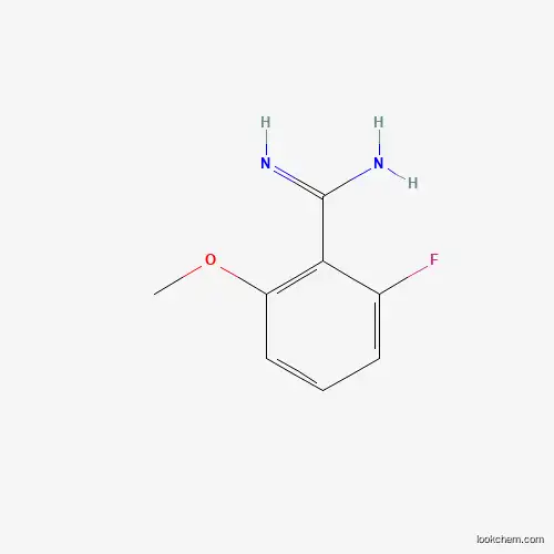 Molecular Structure of 885963-49-5 (2-Fluoro-6-methoxy-benzamidine)