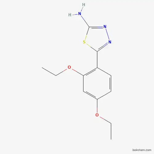 Molecular Structure of 887360-38-5 (5-(2,4-Diethoxyphenyl)-1,3,4-thiadiazol-2-amine)