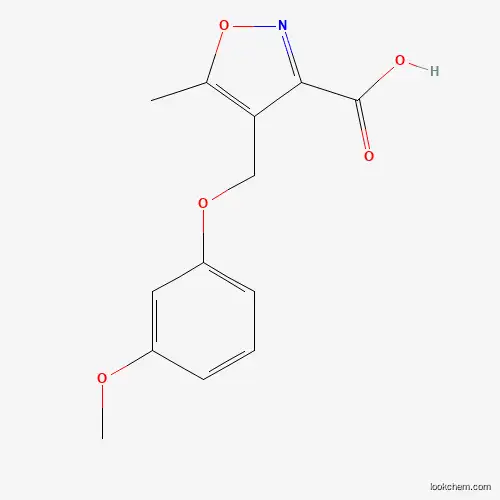 Molecular Structure of 905808-61-9 (4-[(3-Methoxyphenoxy)methyl]-5-methylisoxazole-3-carboxylic acid)