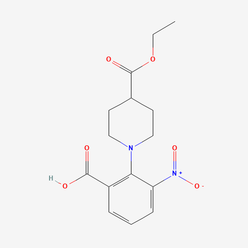 2-[4-(ETHOXYCARBONYL)PIPERIDIN-1-YL]-3-NITROBENZOIC ACID