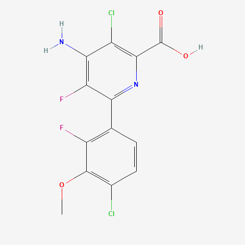 4-AMINO-3-CHLORO-6-(4-CHLORO-2-FLUORO-3-METHOXY-PHENYL)-5-FLUOROPICOLINIC ACID