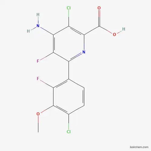 4-AMINO-3-CHLORO-6-(4-CHLORO-2-FLUORO-3-METHOXY-PHENYL)-5-FLUOROPICOLINIC ACID