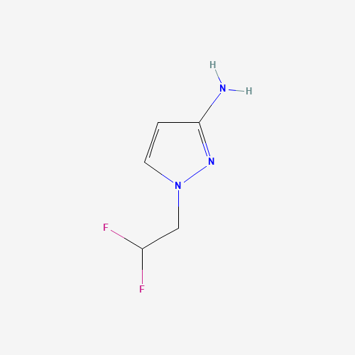 Molecular Structure of 1006462-38-9 (1-(2,2-difluoroethyl)-1H-pyrazol-3-amine)