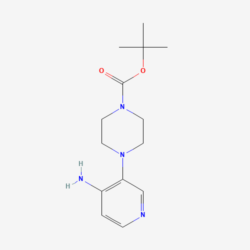 Molecular Structure of 1023594-50-4 (1-Piperazinecarboxylic acid, 4-(4-aMino-3-pyridinyl)-, 1,1-diMethylethyl ester)