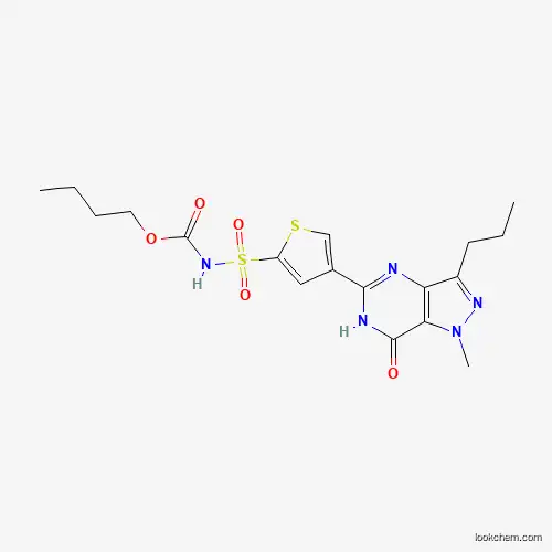 butyl 4-(1-methyl-7-oxo-3-propyl-6,7-dihydro-1H-pyrazolo[4,3-d]pyrimidin-5-yl)thiophen-2-ylsulfonylcarbamate