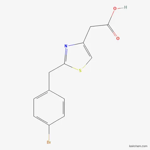 2-{2-[(4-Bromophenyl)methyl]-1,3-thiazol-4-yl}acetic acid