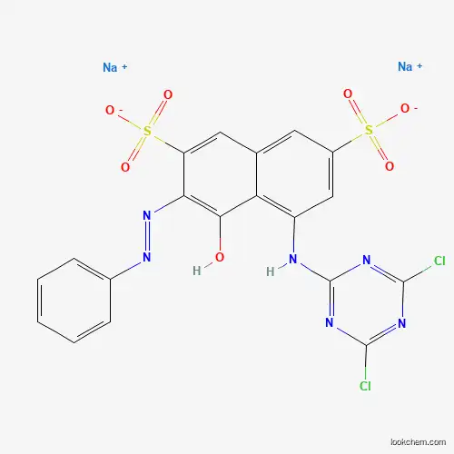 5-[(4,6-ジクロロ-1,3,5-トリアジン-2-イル)アミノ]-4-ヒドロキシ-3-(フェニルアゾ)-2,7-ナフタレンジスルホン酸/ナトリウム,(1:x)