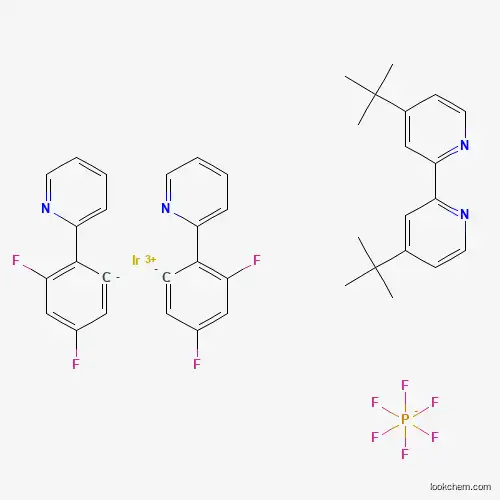 [4,4'-Bis(1,1-dimethylethyl)-2,2'-bipyridine-κN,κN]bis[3,5-difluoro-2-(2-pyridinyl-κN)phenyl-κC]iridium hexafluorophosphate