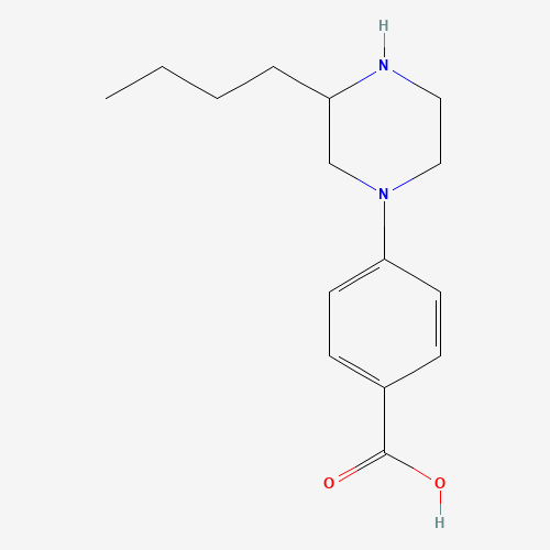 1-(4-carboxyphenyl)-3-n-butyl piperazine