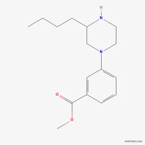 Molecular Structure of 1131622-71-3 (Methyl 3-(3-butylpiperazin-1-yl)benzoate)