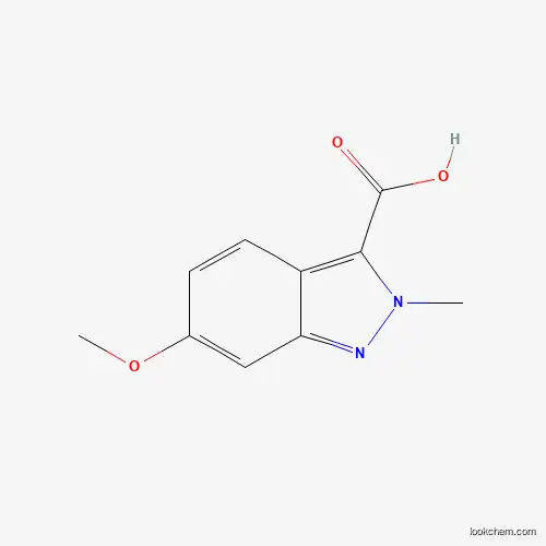 Molecular Structure of 1150618-49-7 (6-methoxy-2-methyl-2H-indazole-3-carboxylic acid)