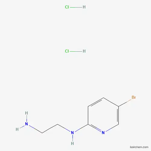 Molecular Structure of 1159826-25-1 (N1-(5-Bromopyridin-2-yl)ethane-1,2-diamine dihydrochloride)