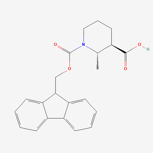 trans-1-(((9H-fluoren-9-yl)methoxy)carbonyl)-2-methylpiperidine-3-carboxylic acid