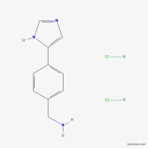 Molecular Structure of 1187929-18-5 (4-(1H-Imidazol-4-YL)-benzylamine dihydrochloride)