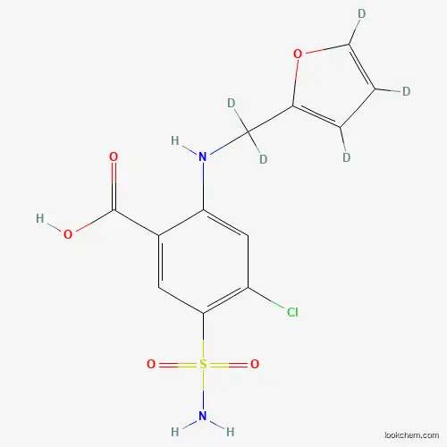 Molecular Structure of 1189482-35-6 (Furosemide-d5)
