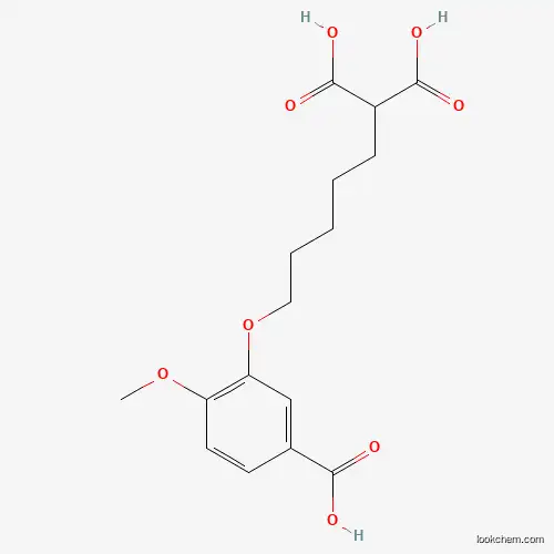 2-(5-(5-carboxy-2-methoxyphenoxy)pentyl)malonic acid