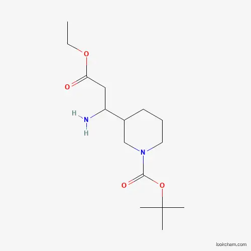 tert-Butyl 3-(1-amino-3-ethoxy-3-oxopropyl)piperidine-1-carboxylate