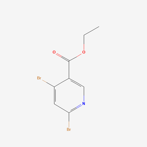 Molecular Structure of 1261269-75-3 (Ethyl 4,6-dibromopyridine-3-carboxylate)
