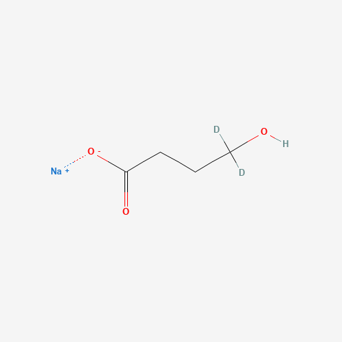 Molecular Structure of 1261393-42-3 (Sodium 4,4-d2-4-hydroxybutanoate)