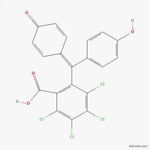 Molecular Structure of 128-74-5 (2,3,4,5-Tetrachloro-6-[(4-hydroxyphenyl)(4-oxocyclohexa-2,5-dien-1-ylidene)methyl]benzoic acid)