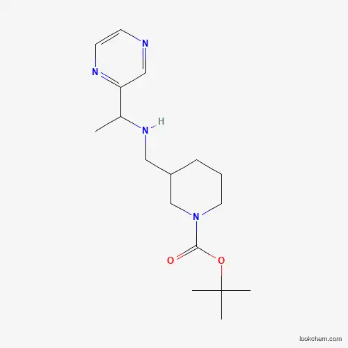 tert-Butyl 3-(((1-(pyrazin-2-yl)ethyl)amino)methyl)piperidine-1-carboxylate