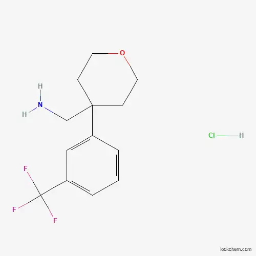 4-[3-(Trifluoromethyl)phenyl]oxan-4-ylmethanamine hydrochloride