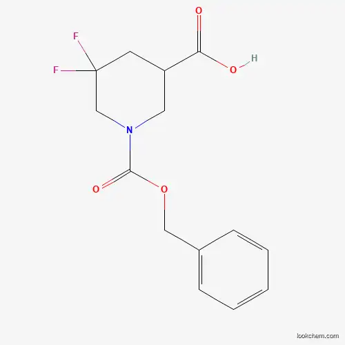 1-[(benzyloxy)carbonyl]-5,5-difluoropiperidine-3-carboxylic acid