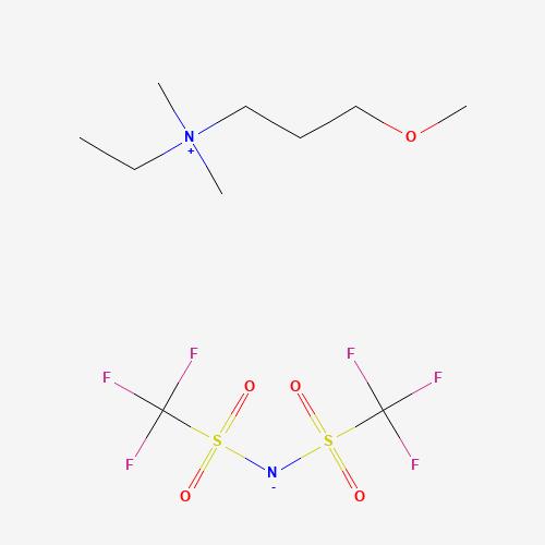Molecular Structure of 1373334-05-4 (Ethyl(3-methoxypropyl)dimethylammonium Bis(trifluoromethanesulfonyl)imide)