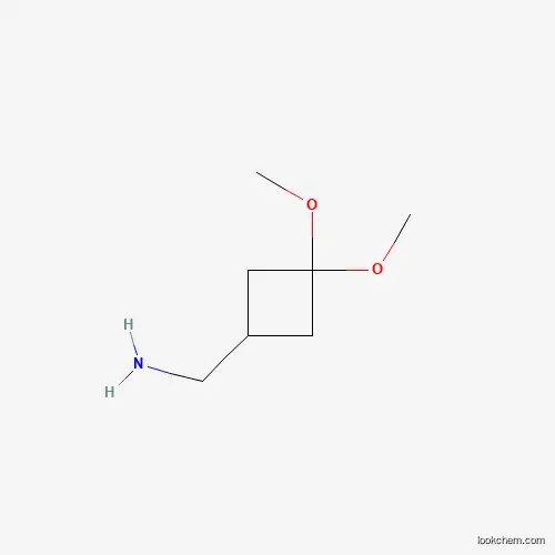 Molecular Structure of 1392803-86-9 ((3,3-Dimethoxycyclobutyl)methanamine)