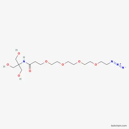 Molecular Structure of 1398044-55-7 (Azido-PEG4-Amido-Tris)