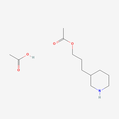 Molecular Structure of 1427475-20-4 (3-(3-Piperidyl)propyl Acetate Acetate)