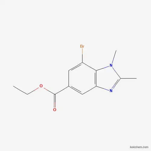 Ethyl 7-bromo-1,2-dimethyl-1,3-benzodiazole-5-carboxylate