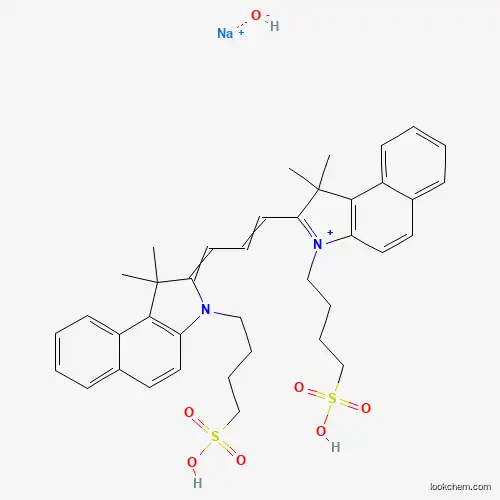 sodium 4-(2-((1E,3E)-3-(1,1-dimethyl-3-(4-sulfonatobutyl)-1,3-dihydro-2H-benzo[e]indol-2-ylidene)prop-1-en-1-yl)-1,1-dimethyl-1H-benzo[e]indol-3-ium-3-yl)butane-1-sulfonate