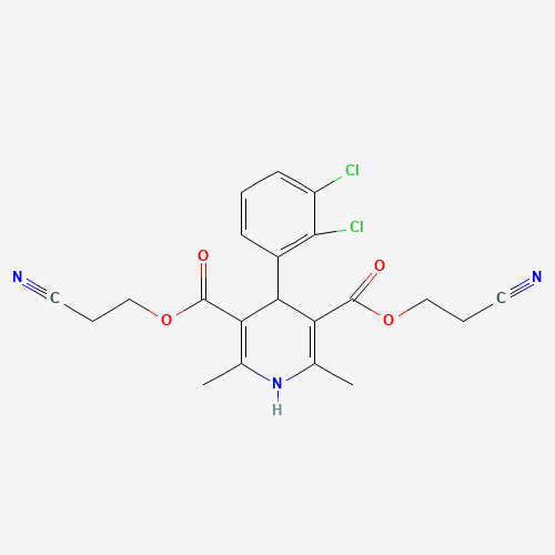 bis(2-cyanoethyl) 4-(2,3-dichlorophenyl)-2,6-dimethyl-1,4-dihydropyridine-3,5-dicarboxylate