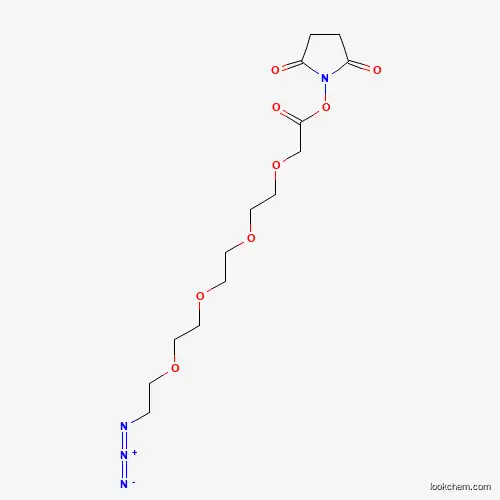 Molecular Structure of 1807534-82-2 (Azido-PEG4-CH2CO2-NHS)