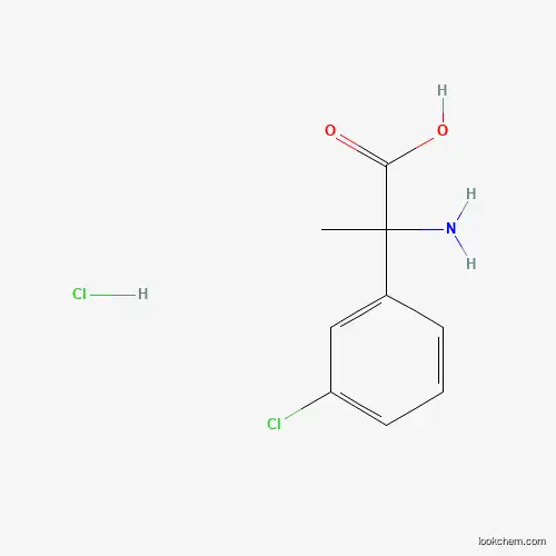 Molecular Structure of 1810069-93-2 (2-Amino-2-(3-chlorophenyl)propanoic acid hydrochloride)