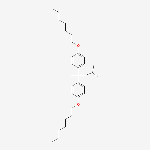Molecular Structure of 1951440-04-2 (2,2-Bis(4-(heptyloxy)phenyl)-4-methylpentane)