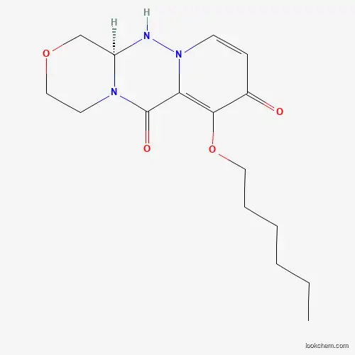 Molecular Structure of 2136287-67-5 ((R)-7-(Hexyloxy)-3,4,12,12a-tetrahydro-1H-[1,4]oxazino[3,4-c]pyrido[2,1-f][1,2,4]triazine-6,8-dione)
