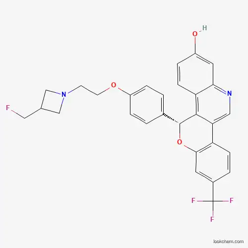 (R)-5-(4-(2-(3-(fluoromethyl)azetidin-1-yl)ethoxy)phenyl)-8-(trifluoromethyl)-5H-chromeno[4,3-c]quinolin-2-ol