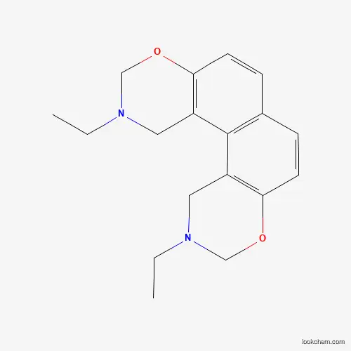 Molecular Structure of 35141-73-2 (2,11-Diethyl-2,3,11,12-tetrahydro-1h,10h-naphtho[1,2-e:8,7-e']bis[1,3]oxazine)