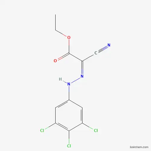 Molecular Structure of 36865-51-7 (Cyano[2-(3,4,5-trichlorophenyl)hydrazono]acetic acid ethyl ester)