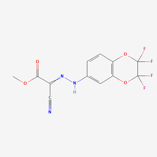 2-[(2,2,3,3-TETRAFLUORO-2,3-DIHYDRO-BENZO[B][1,4]DIOXINE-6-YL)HYDRAZONO]CYANO-ACETIC ACID METHYL ESTER